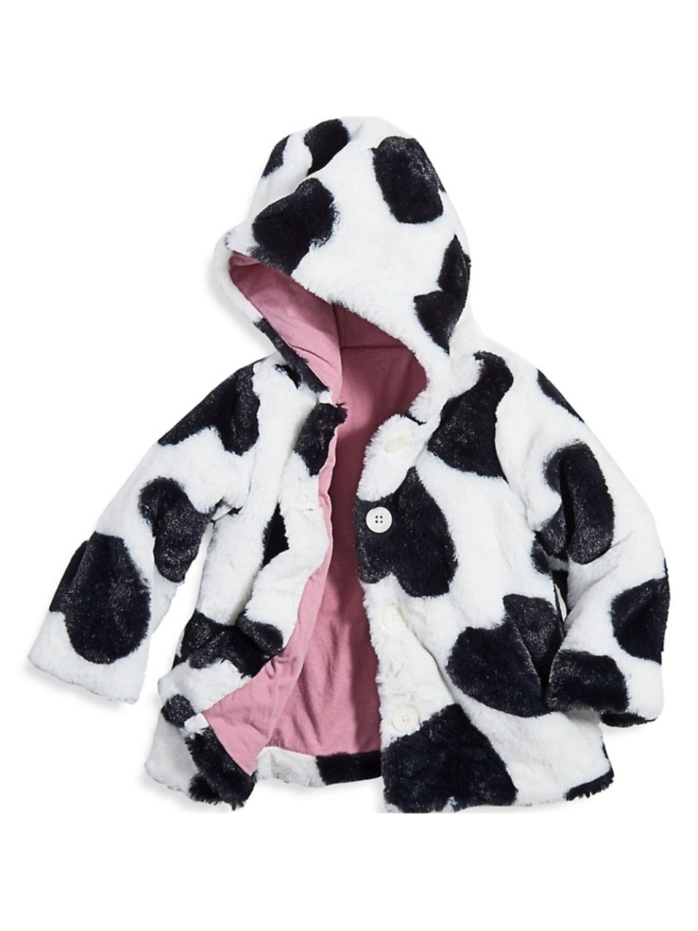 First Impressions Baby Girl's Animal Print Faux Fur Coat